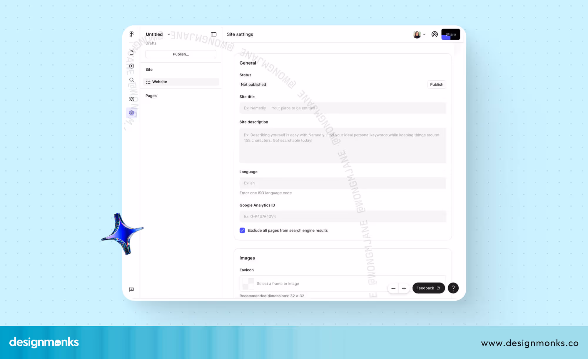 Figma Site Launch in one Click 2